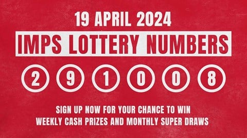 Imps lottery winning number - 19/4/24